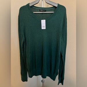 Banana Republic Silk/Cashmere Blend Forest Green Sweater (Large)